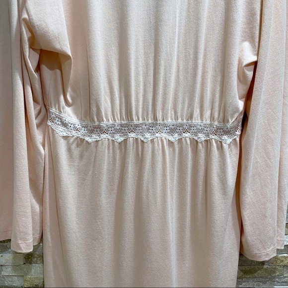 COSABELLA lace trim flirty sleep robe rose dawn - Picture 6 of 15